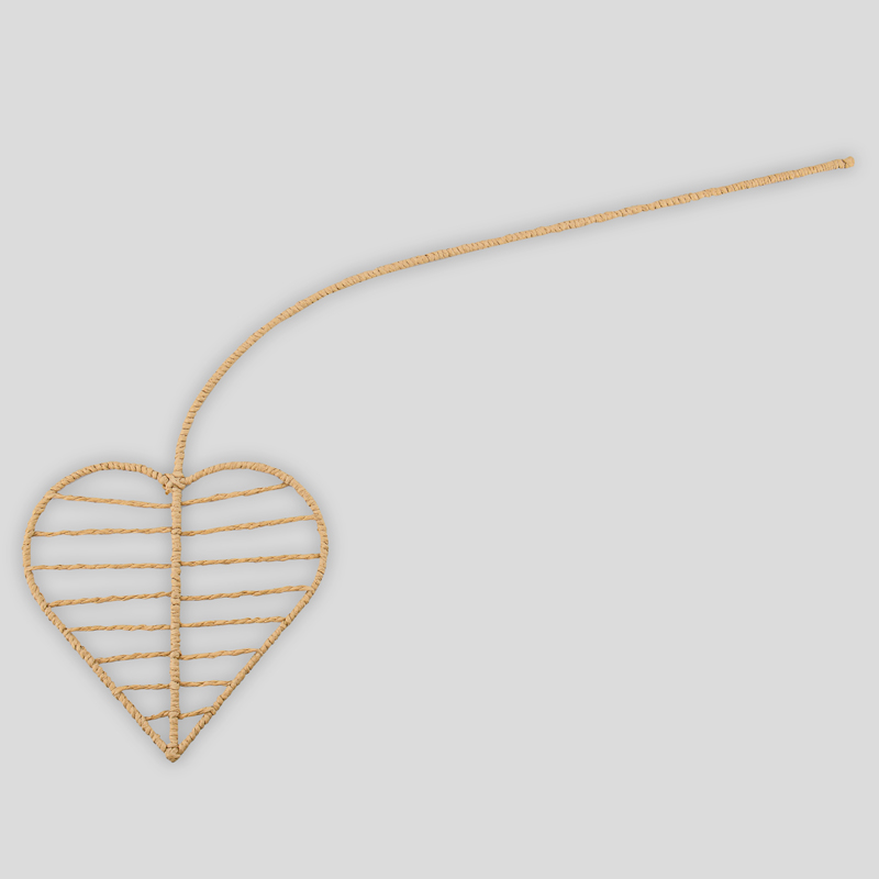 Feuille décorative beige 