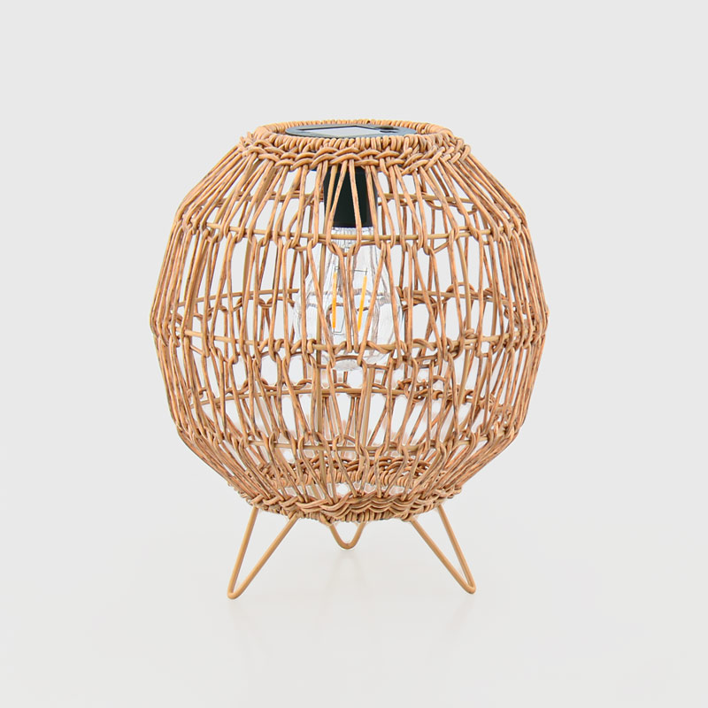 Lampe solaire 'Aruba' beige 