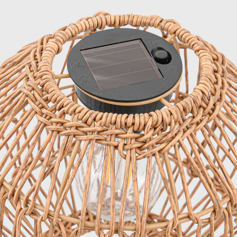 Lampe solaire 'Aruba' beige 