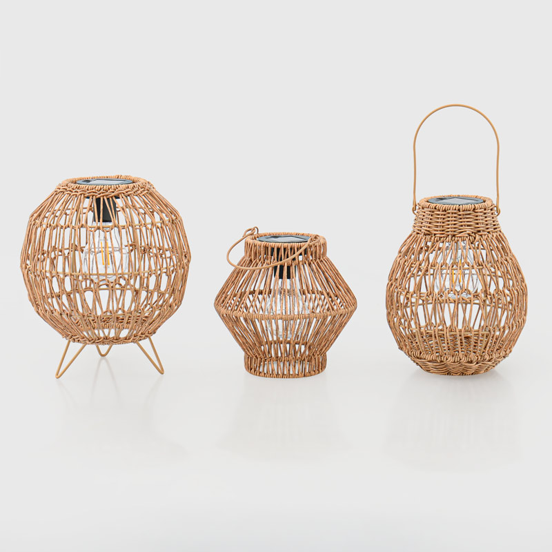 Lampe solaire 'Aruba' beige 