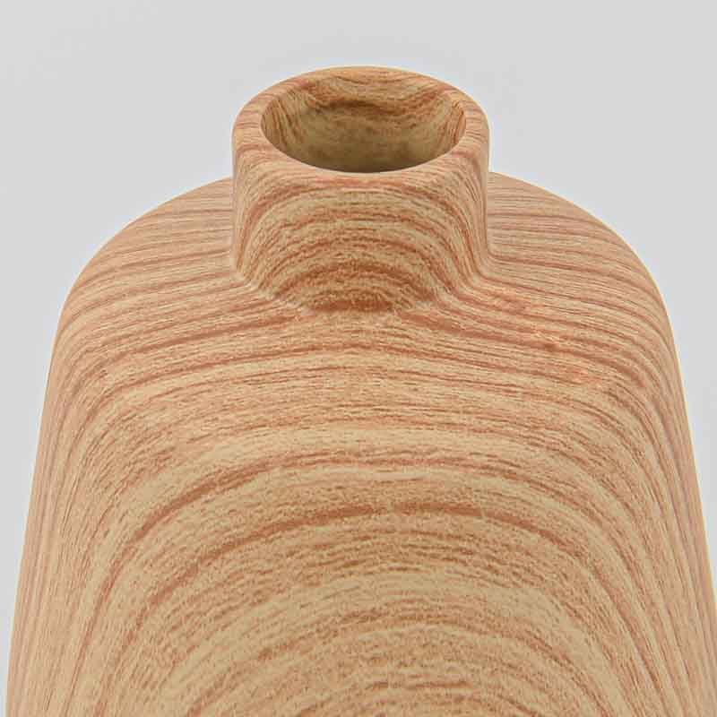 Vase en céramique 'Woodlike' marron