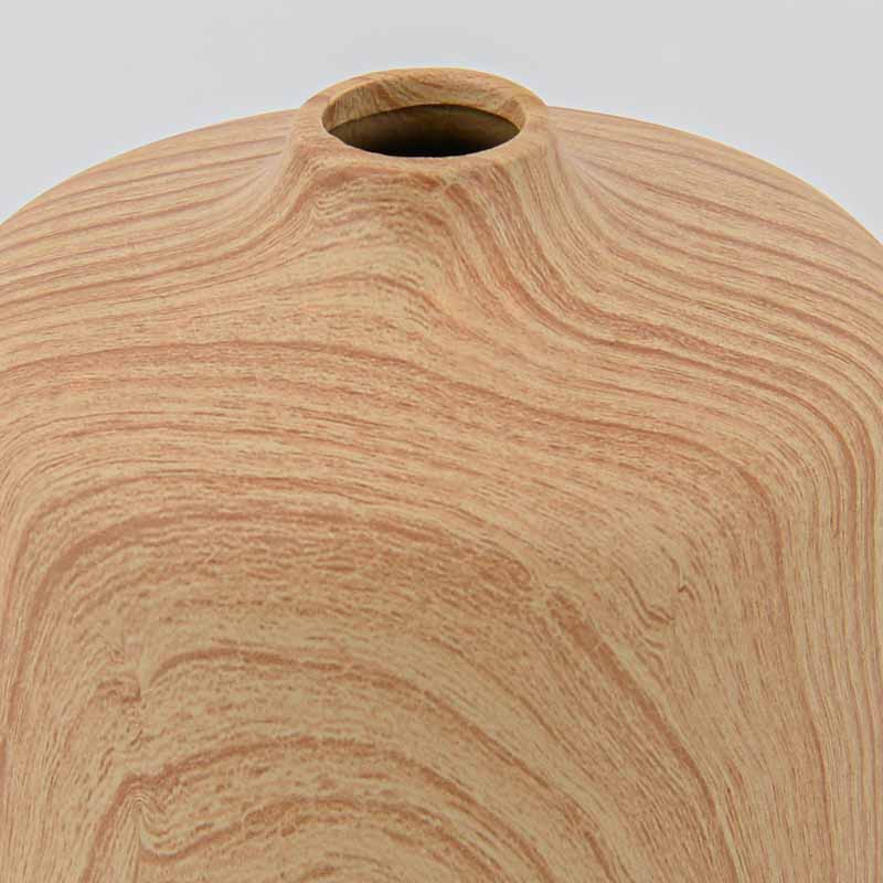 Vase en céramique 'Woodlike' marron