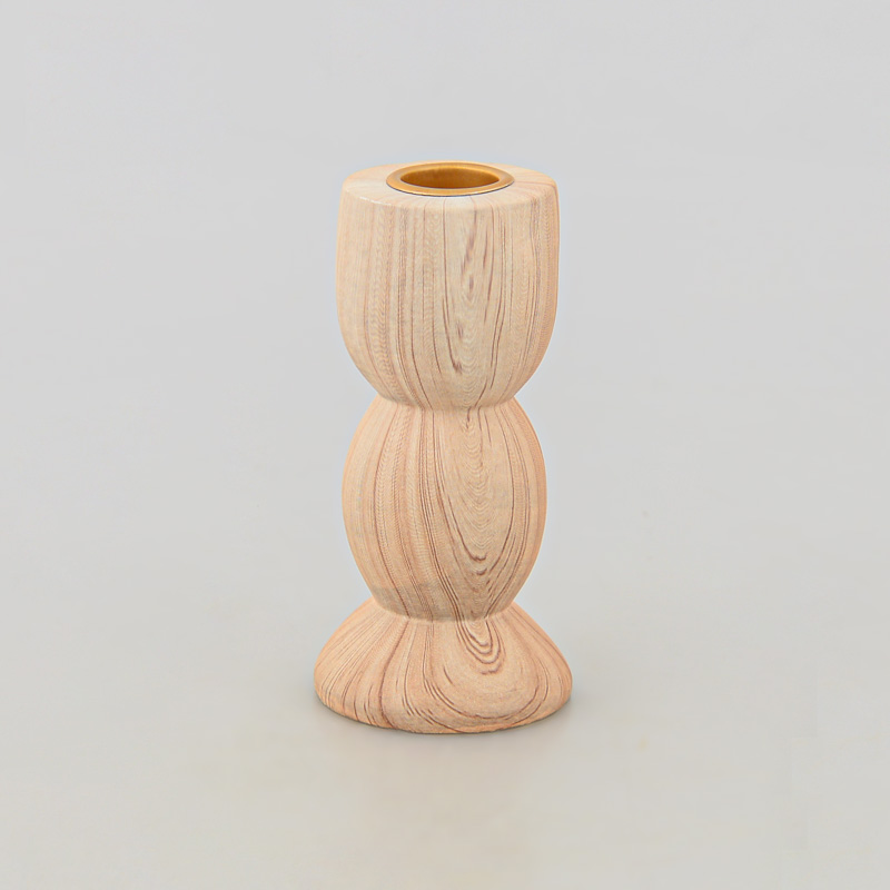 Bougeoir 'Woodlike' beige