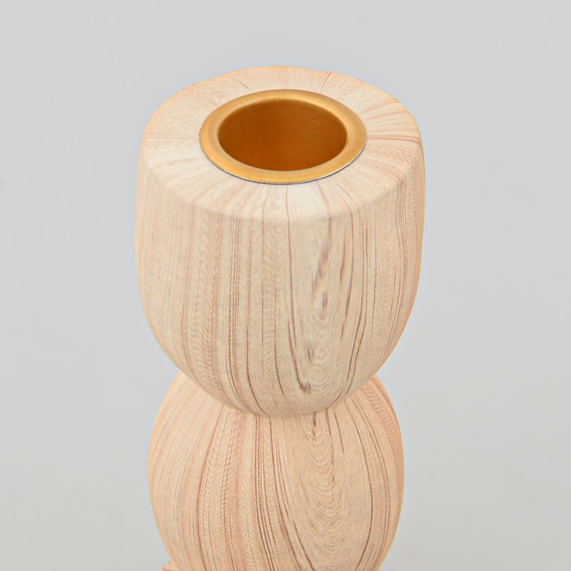 Bougeoir 'Woodlike' beige