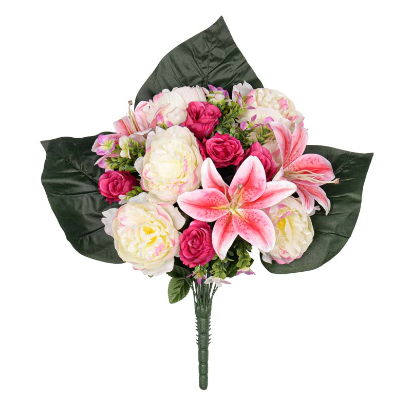 Bouquet de pivoines, d'hortensias et de lys