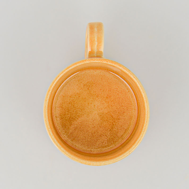 Tasse droite 'Samba' couleur jaune moutarde