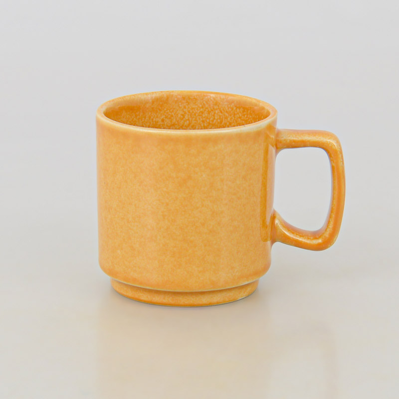 Mug droit 'Samba' couleur jaune moutarde
