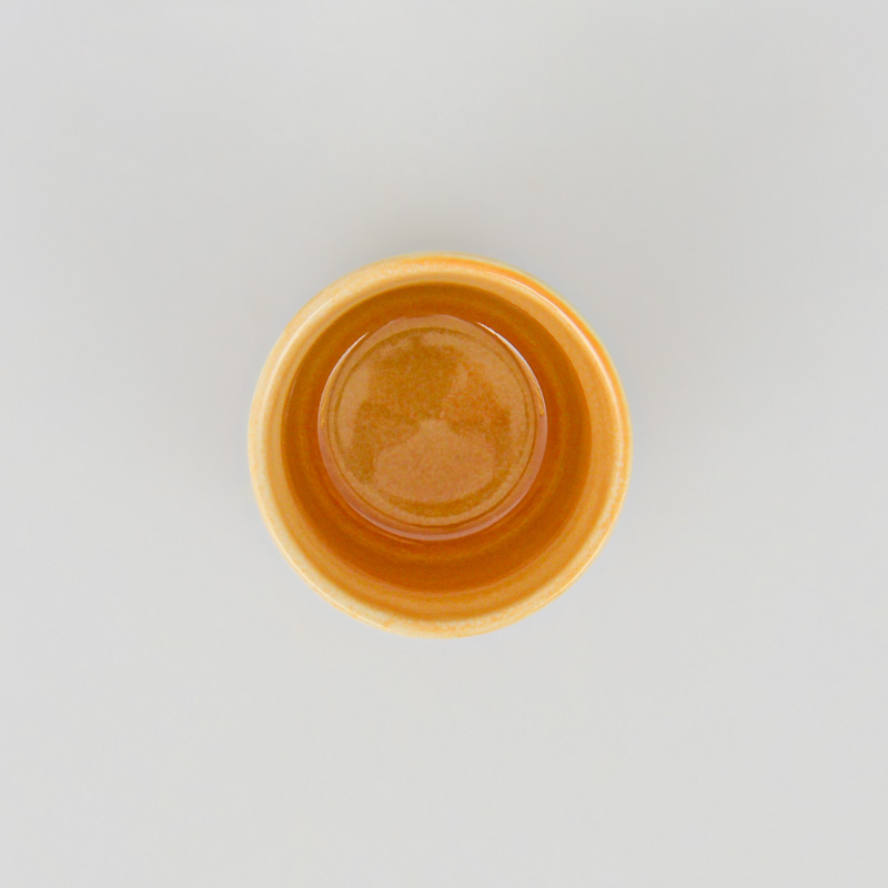Tasse espresso 'Samba' couleur jaune moutarde