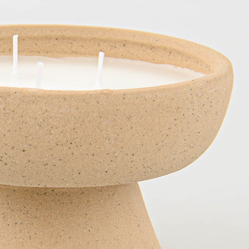 Bougie d'extérieur avec pot en céramique 