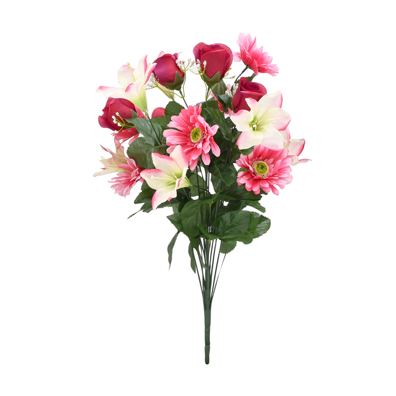 Bouquet droit d'amaryllis et gerberas