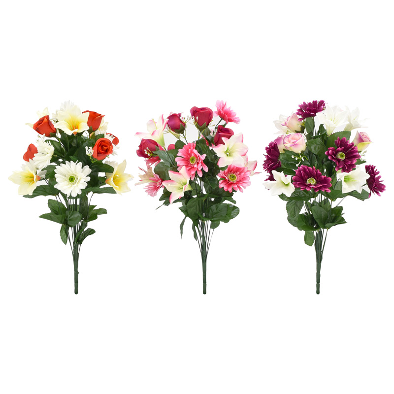 Bouquet droit d'amaryllis et gerberas