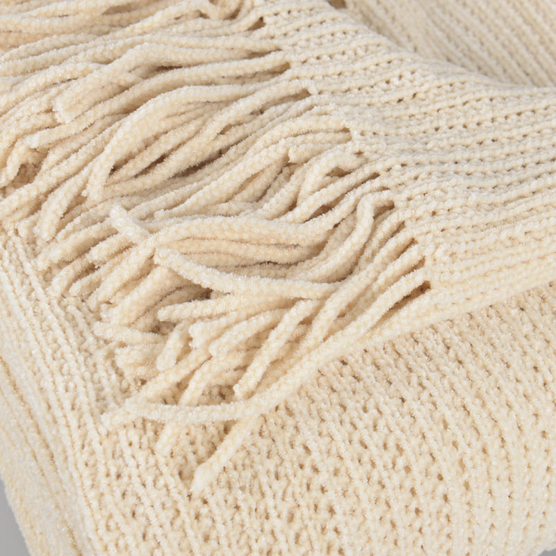 Plaid chenille 'Natif' 