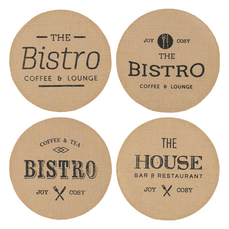 Set de table 'Bistrot' rond 