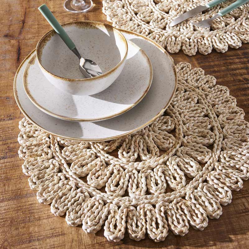 Set de table 'Daisy' beige