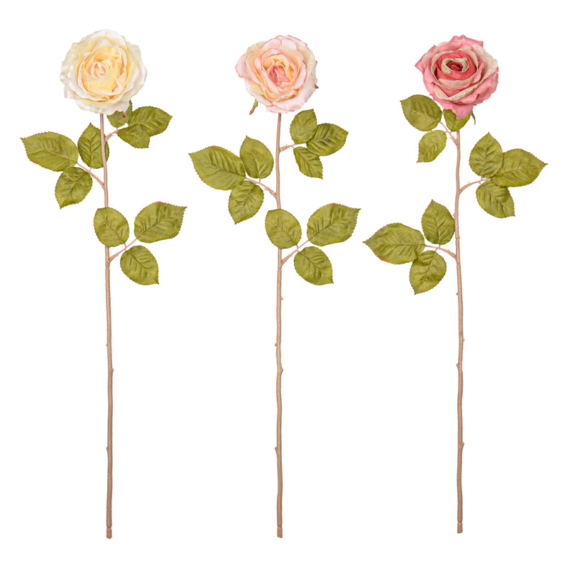Rose ouverte artificielle 