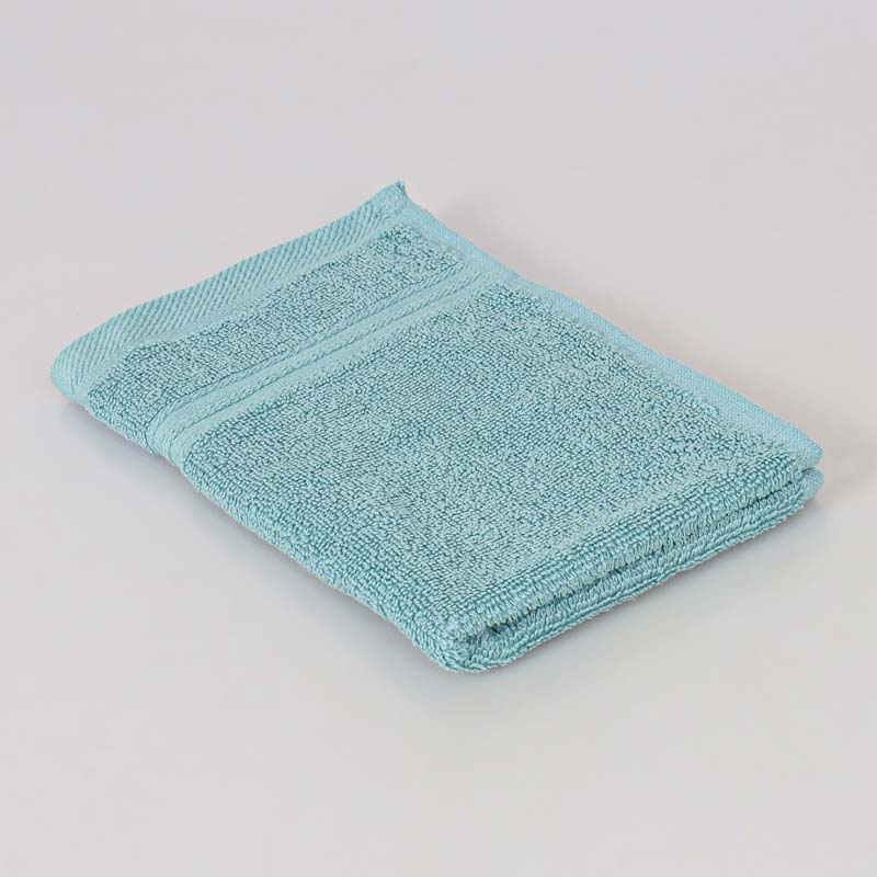 Serviette invité 'Mila' bleu paon