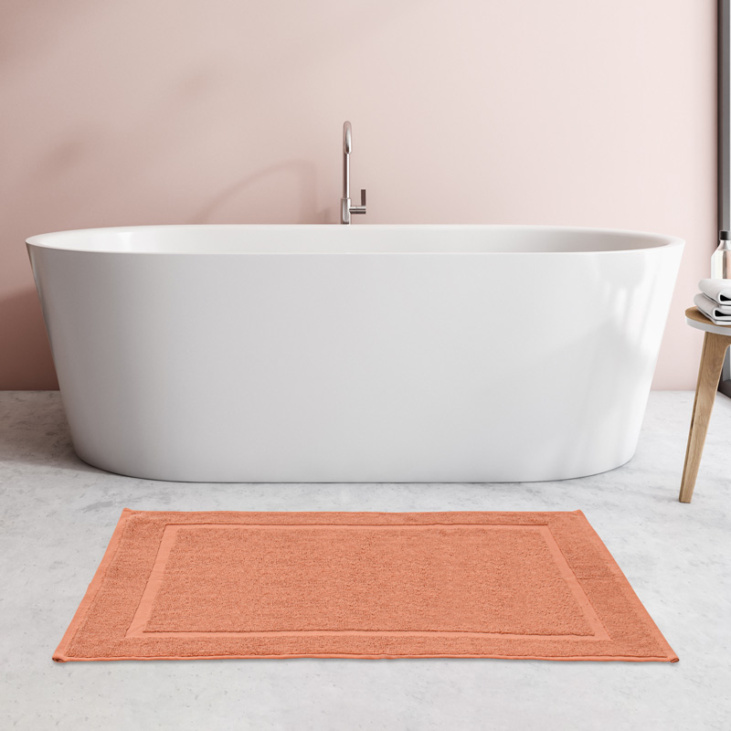 Tapis de bain 'Mila' terracotta