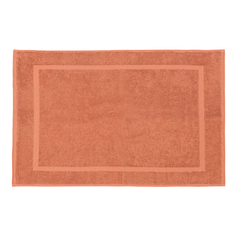 Tapis de bain 'Mila' terracotta