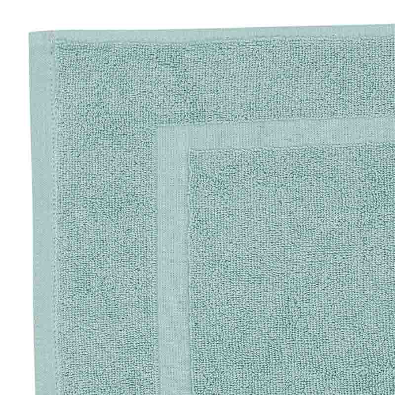 Tapis de bain 'Mila' bleu paon