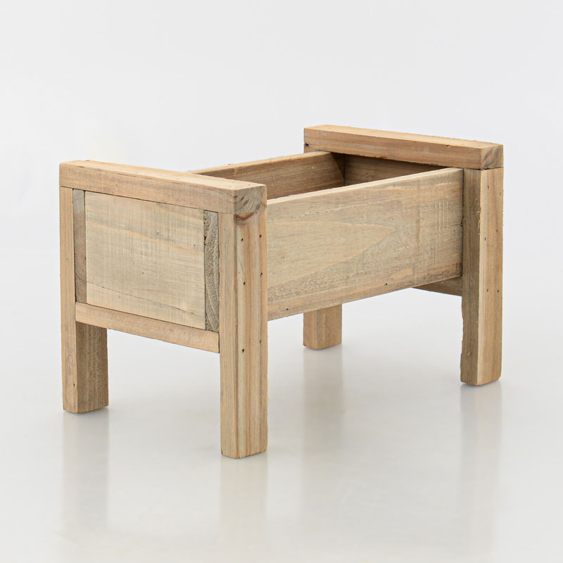 Porte plante en bois marron