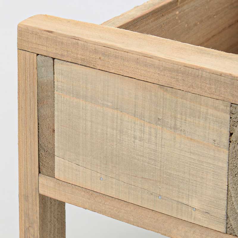 Porte plante en bois marron