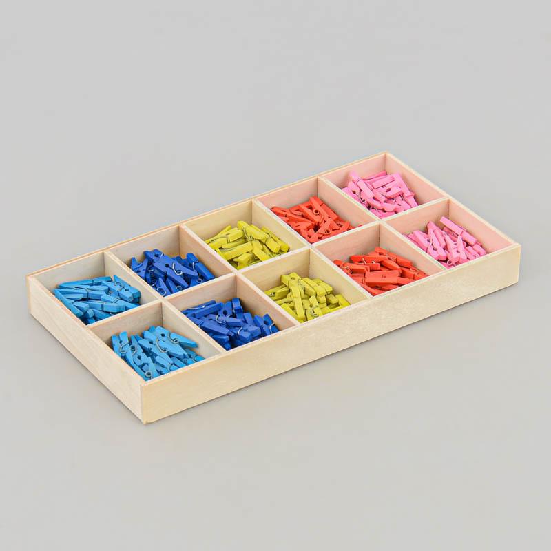 Lot de 200 mini pinces en bois