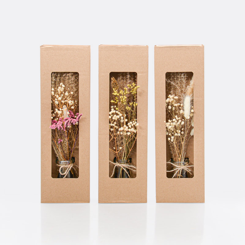 Fleurs séchées en pot