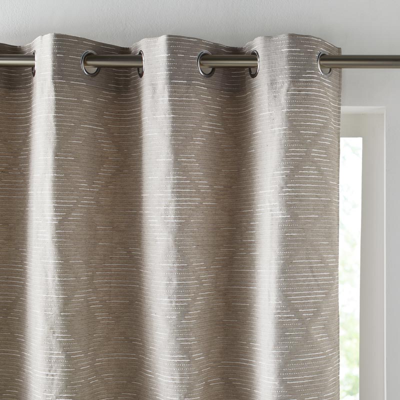 Rideau jacquard 'Ivy' couleur ficelle