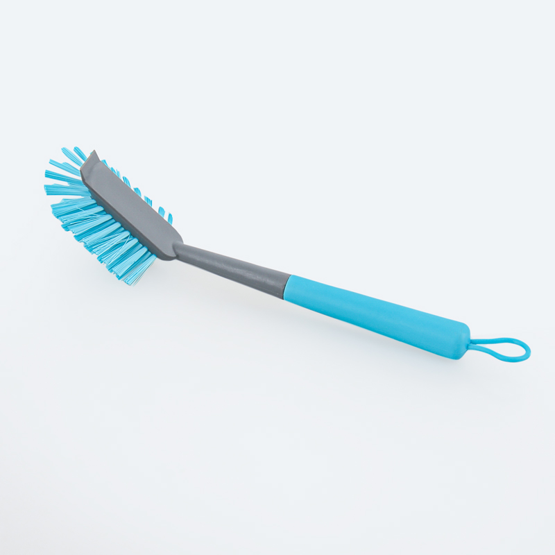 Brosse à vaisselle grise et turquoise