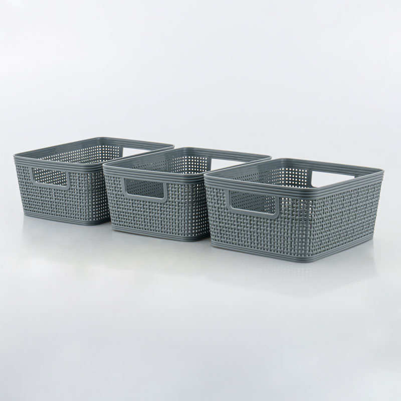 Lot de 3 paniers de rangement 