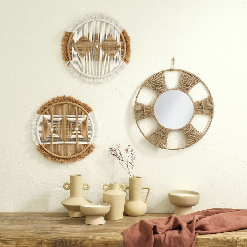 Décoration murale 'Tallulah' blanche et beige