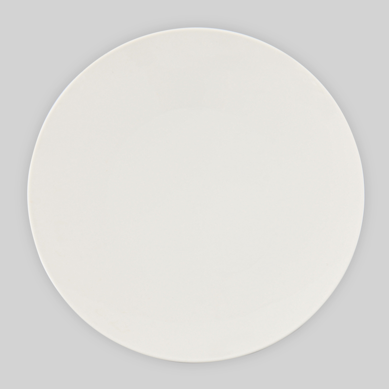 Assiette Plate en Porcelaine blanche