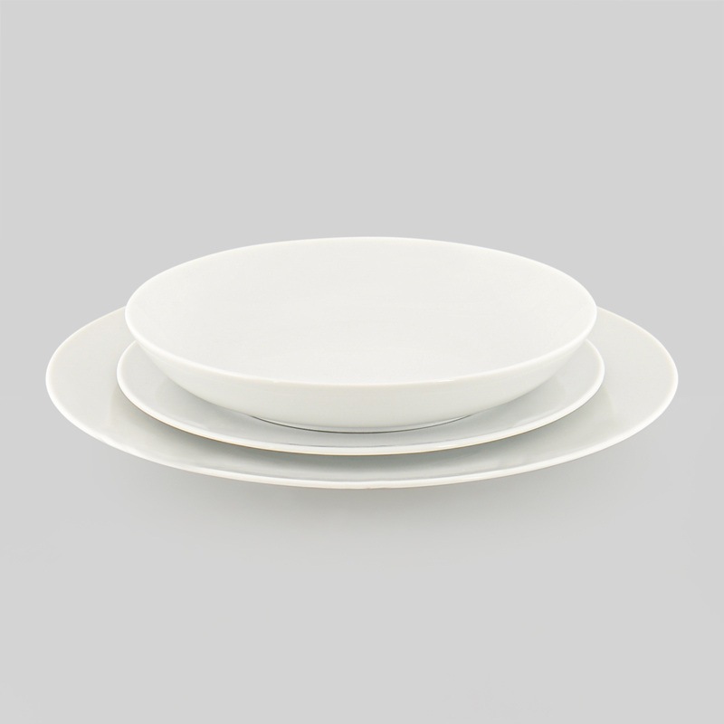 Assiette plate 'Elegance' blanche
