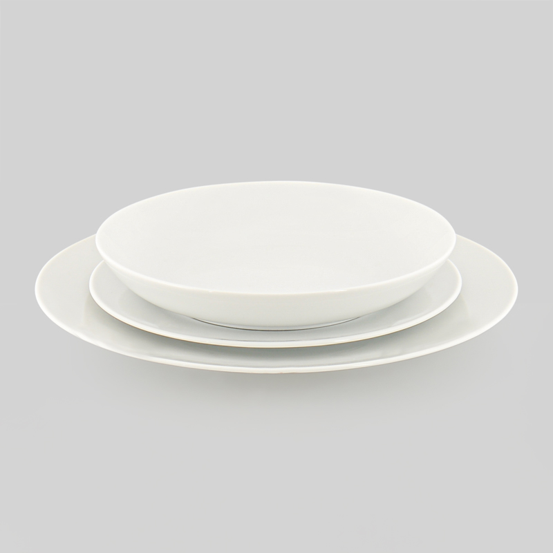 Assiette creuse 'Elegance' blanche