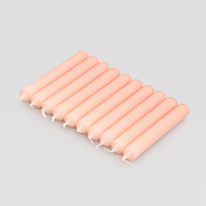 10 bougies ménages rose 