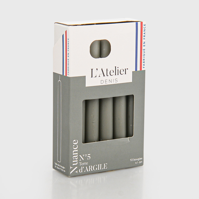10 bougies ménages argile
