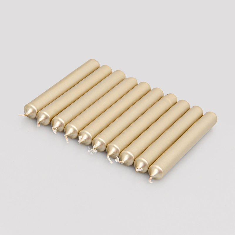 10 bougies ménages doré