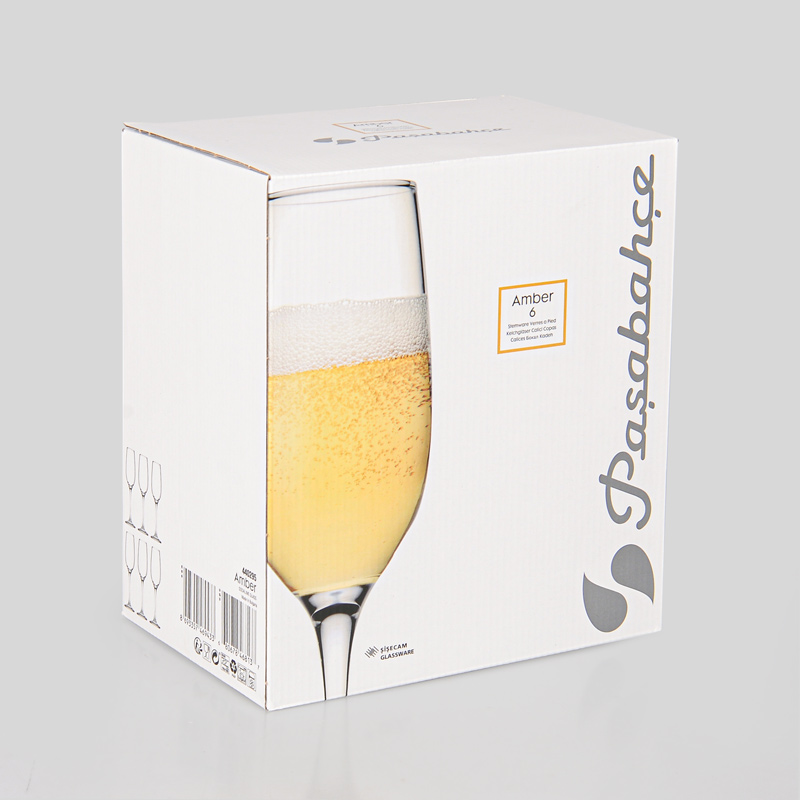 Lot de 6 flûtes 'Amber'