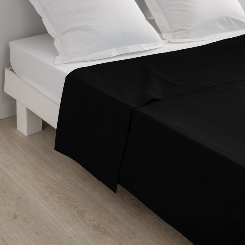 Drap plat 'Dream' noir