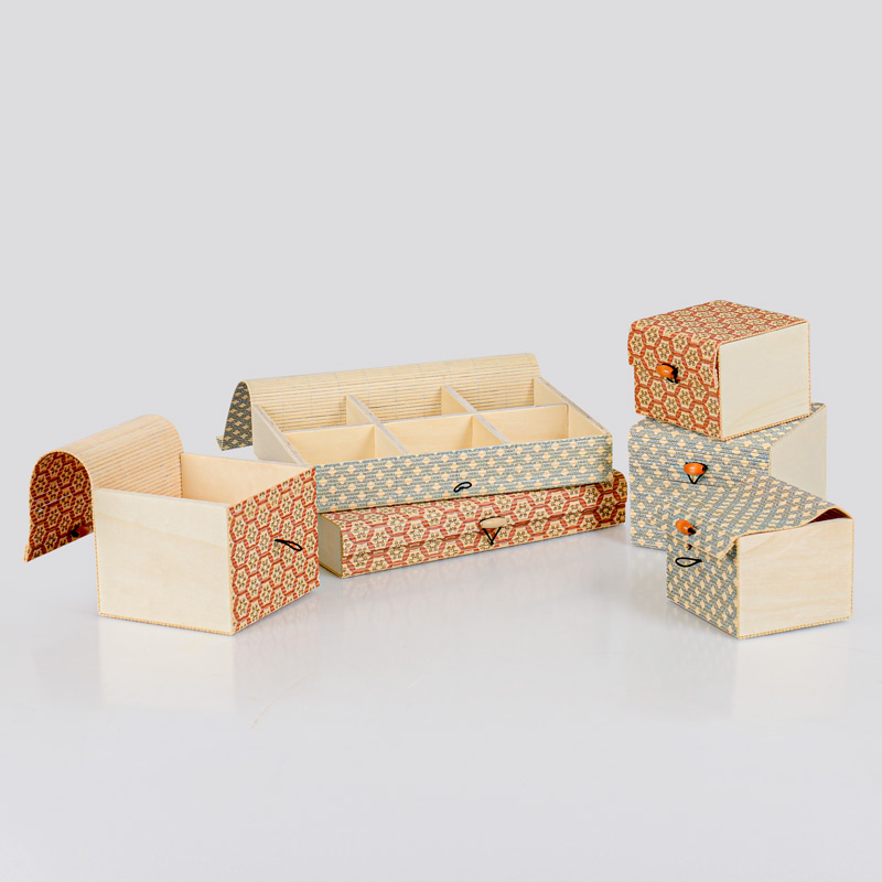 Grande boîte de rangement en bambou