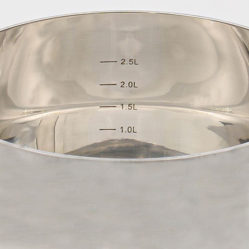 Faitout 'Olympe' en acier inoxydable gris