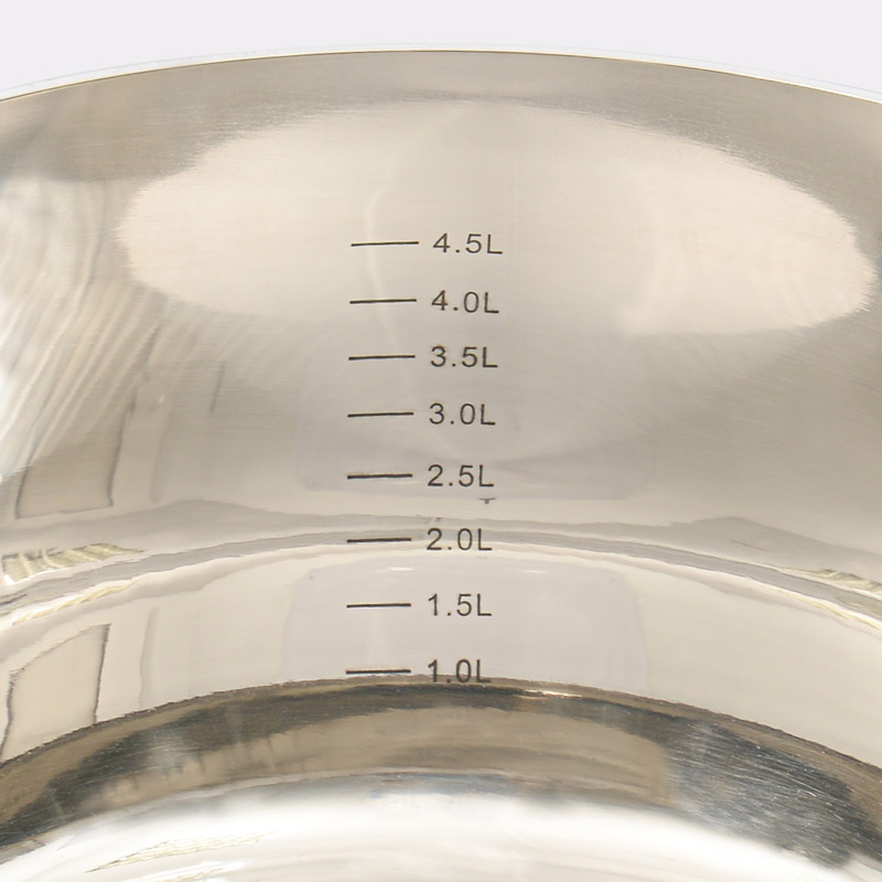 Faitout 'Olympe' en acier inoxydable gris