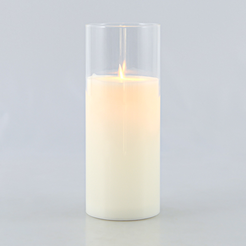 Bougie à LED en pot 