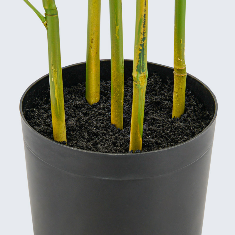 Faux bambou en pot extérieur anti-uv 7 troncs h230cm vert - RETIF
