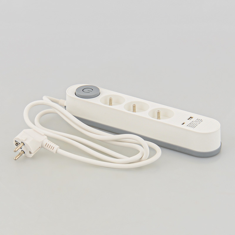 Bloc multiprises blanc
