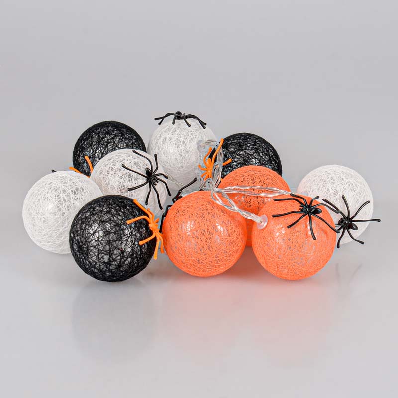 Guirlande boules lumineuses Halloween