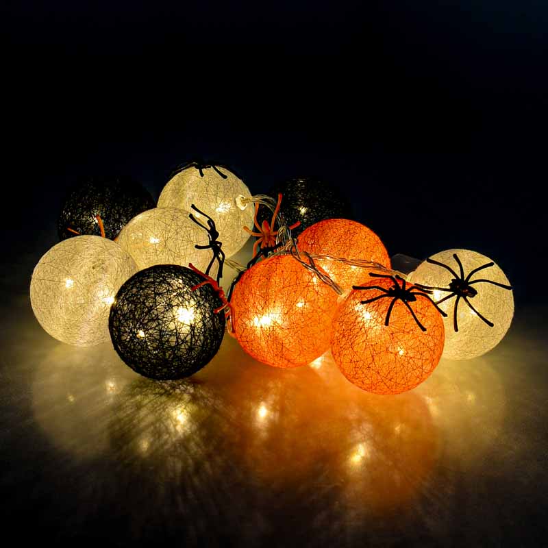 Guirlande boules lumineuses Halloween