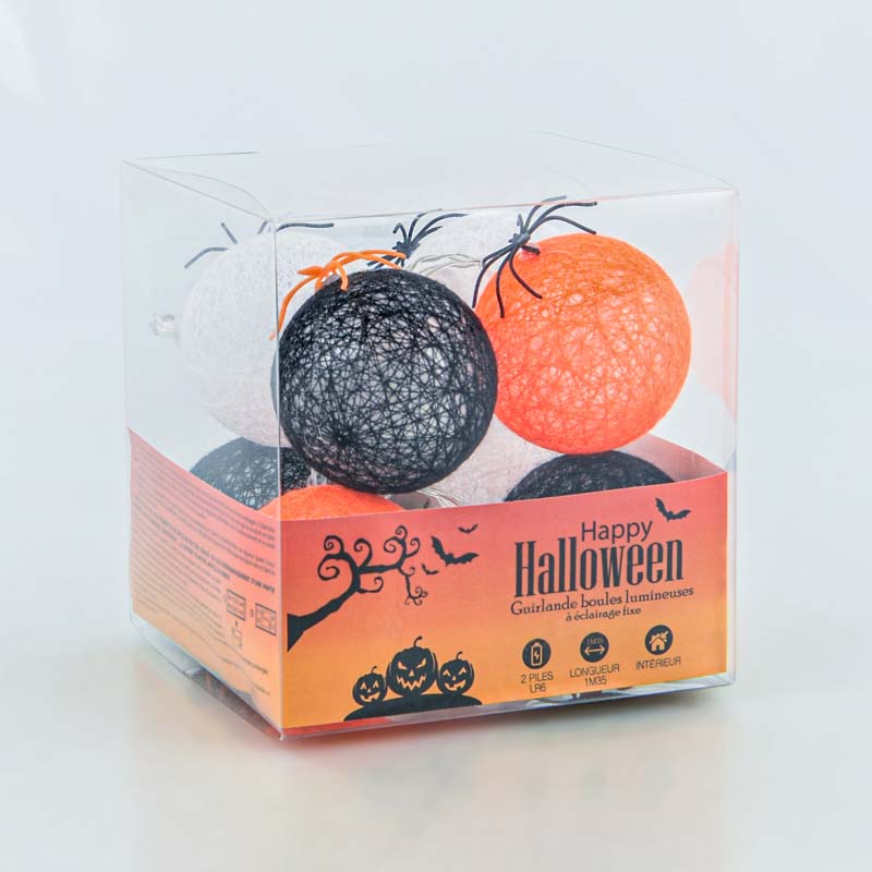 Guirlande boules lumineuses Halloween