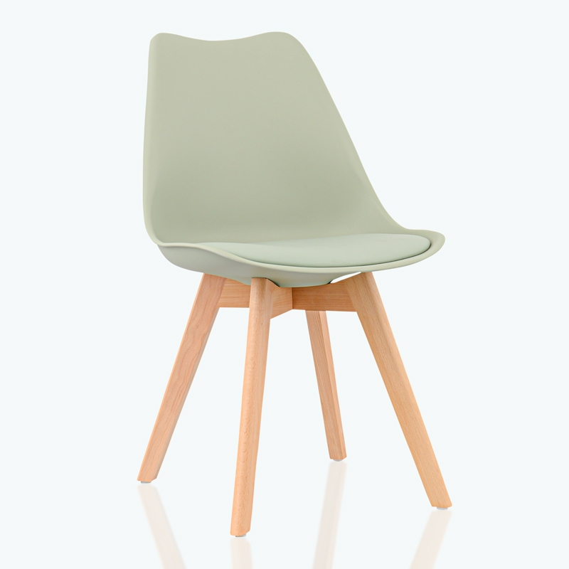 Chaise scandinave 'Suzy' vert sauge