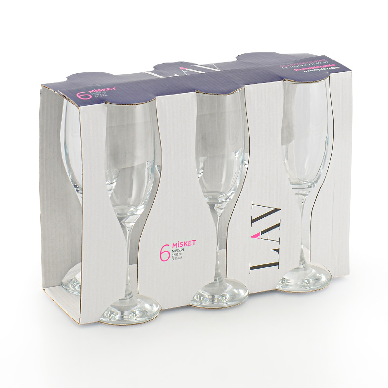 Lot de 6 flûtes 'Misket' 